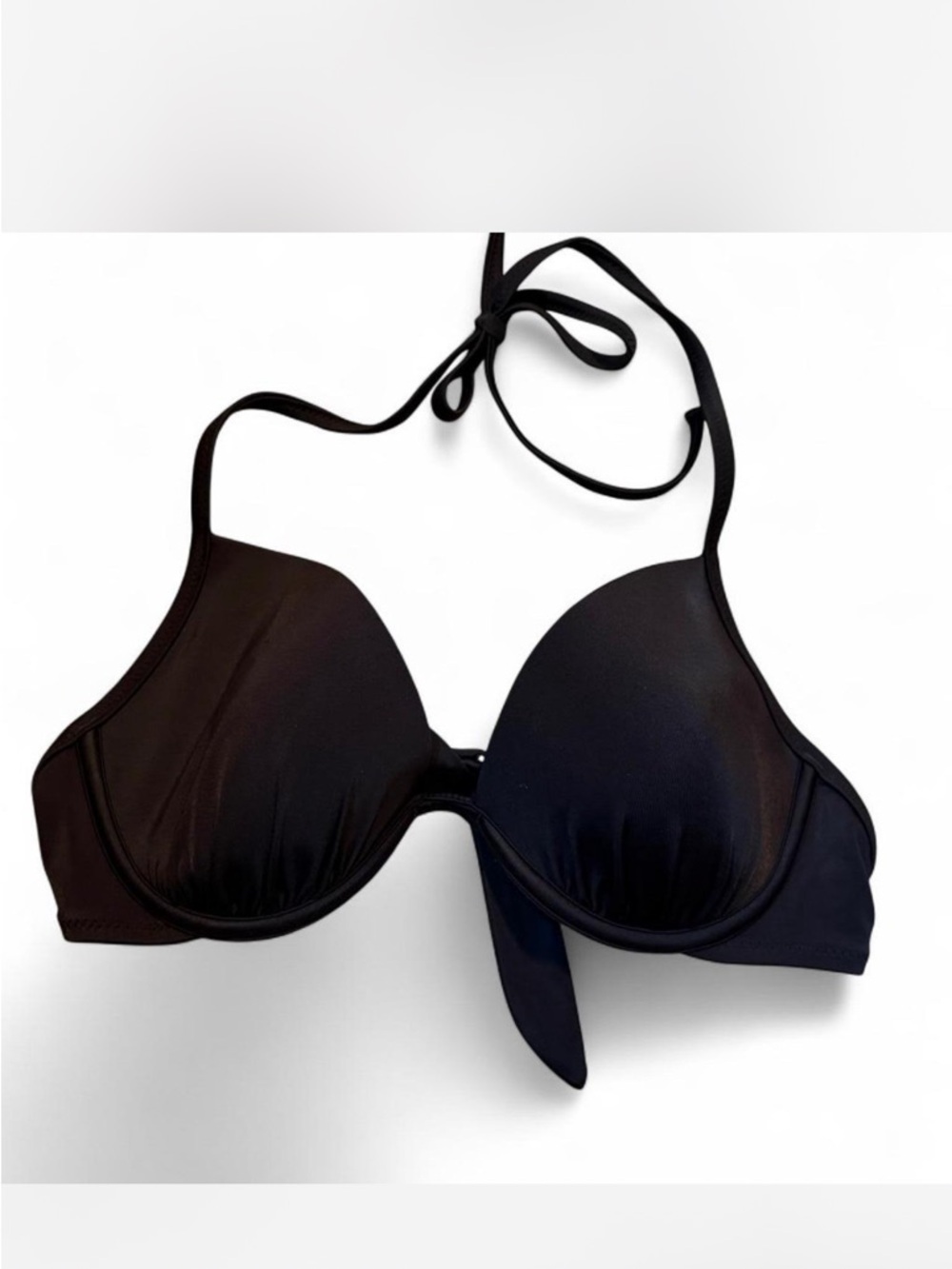 Shade & Shore Black Women’s Tie-Back Bikini Top